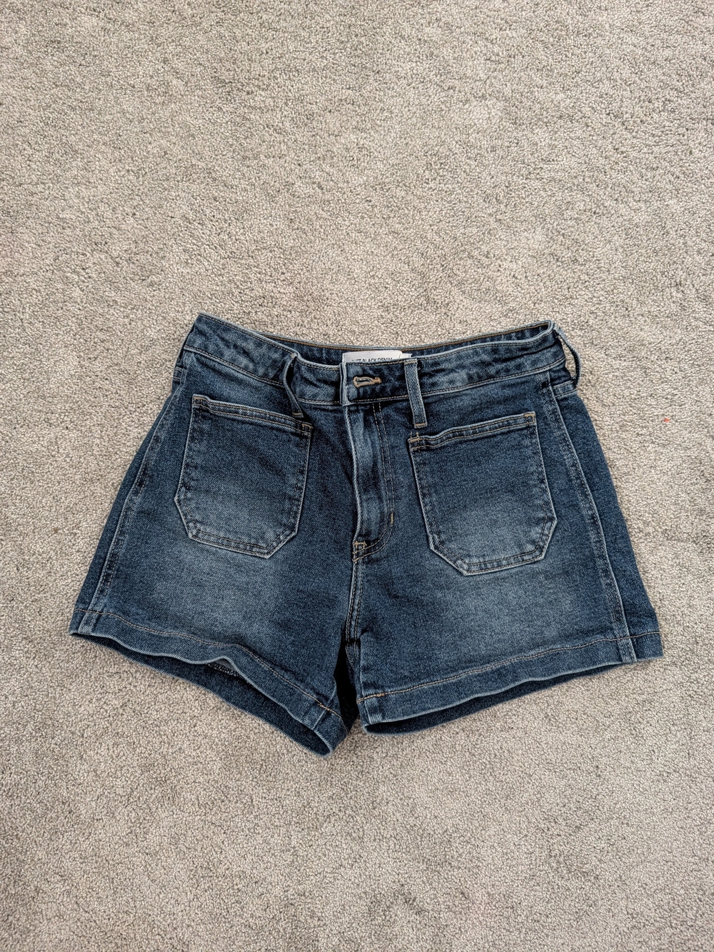 Just Black Denim Dark Wash High-Rise Jean Shorts